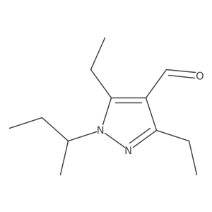 1-(butan-2-yl)-3,5-diethyl-1H-pyrazole-4-carbaldehyde Structure