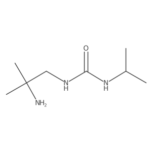 3-(2-Amino-2-methylpropyl)-1-(propan-2-yl)urea结构式