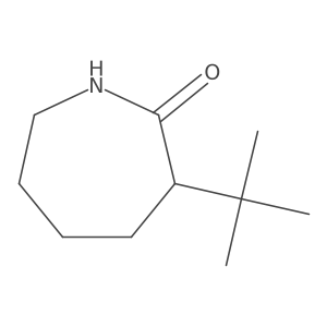 3-(1,1-Dimethylethyl)hexahydro-2H-azepin-2-one结构式