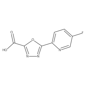 5-(5-Fluoropyridin-2-yl)-1,3,4-oxadiazole-2-carboxylic acid Structure