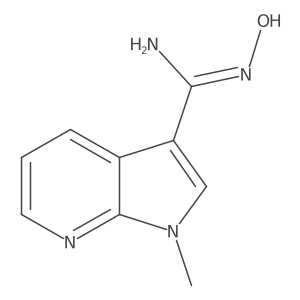 N-hydroxy-1-methyl-1H-pyrrolo[2,3-b]pyridine-3-carboximidamide Structure