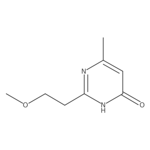 2-(2-Methoxyethyl)-6-methyl-4(3H)-pyrimidinone结构式