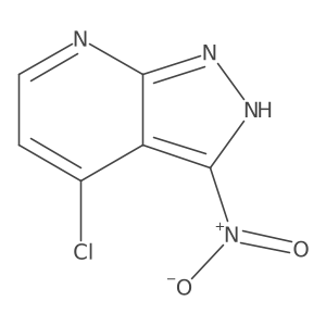 4-Chloro-3-nitro-1h-pyrazolo[3,4-b]pyridine结构式