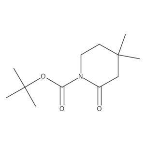 (+/-)-Tert-butyl 4,4-dimethyl-2-oxopiperidine-1-carboxylate结构式