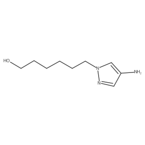 6-(4-amino-1H-pyrazol-1-yl)hexan-1-ol Structure