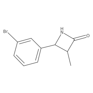 4-(3-Bromophenyl)-3-methylazetidin-2-one结构式