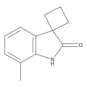 7'-Methylspiro[cyclobutane-1,3'-[3H]indol]-2'(1'H)-one Structure