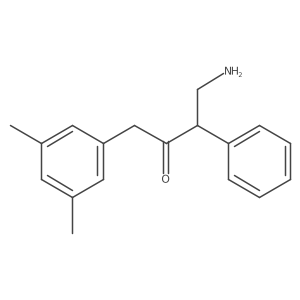 2-Butanone, 4-amino-1-(3,5-dimethylphenyl)-3-phenyl-结构式