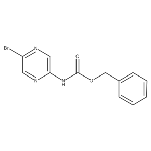 Benzyl N-(5-bromopyrazin-2-YL)carbamate结构式