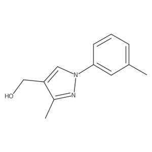 [3-Methyl-1-(3-methylphenyl)-1H-pyrazol-4-yl]methanol结构式
