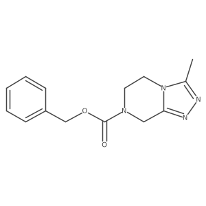 Benzyl 3-methyl-5,6-dihydro-[1,2,4]triazolo[4,3-a]pyrazine-7(8H)-carboxylate结构式