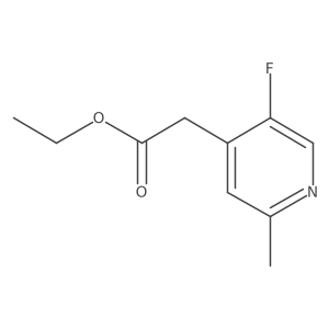 4-Pyridineacetic acid, 5-fluoro-2-methyl-, ethyl ester Structure