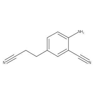 2-Amino-5-(2-cyanoethyl)benzonitrile结构式