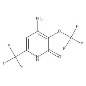 4-Amino-3-(trifluoromethoxy)-6-(trifluoromethyl)pyridin-2-ol Structure