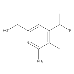 (6-Amino-4-(difluoromethyl)-5-methylpyridin-2-yl)methanol结构式