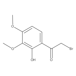 3,4-Dimethoxy-2-hydroxyphenacyl bromide Structure
