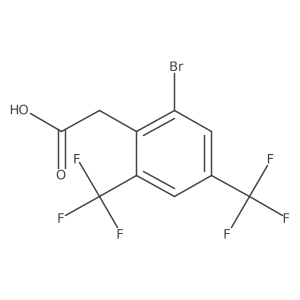 2-[2-Bromo-4,6-bis(trifluoromethyl)phenyl]acetic acid Structure