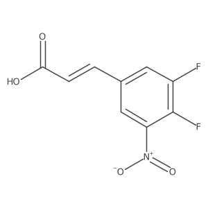 3,4-Difluoro-5-nitrocinnamic acid结构式