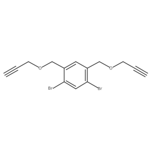 1,5-Dibromo-2,4-bis((prop-2-yn-1-yloxy)methyl)benzene Structure