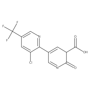 5-[3-chloro-5-(trifluoromethyl)pyridin-2-yl]-2-oxo-3H-pyridine-3-carboxylic acid Structure