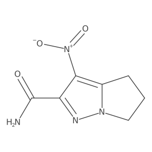 4H-Pyrrolo[1,2-b]pyrazole-2-carboxamide, 5,6-dihydro-3-nitro- Structure