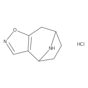 5,6,7,8-tetrahydro-4H-4,7-epiminocyclohepta[d]isoxazole hydrochloride Structure