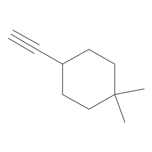 4-Ethynyl-1,1-dimethylcyclohexane结构式