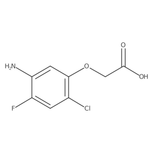 2-(5-Amino-2-chloro-4-fluorophenoxy)acetic acid结构式