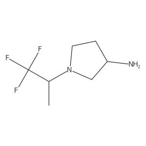 1-(1,1,1-Trifluoropropan-2-yl)pyrrolidin-3-amine Structure
