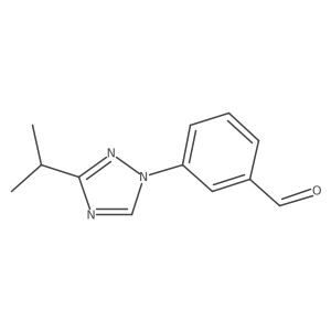 3-[3-(propan-2-yl)-1H-1,2,4-triazol-1-yl]benzaldehyde结构式