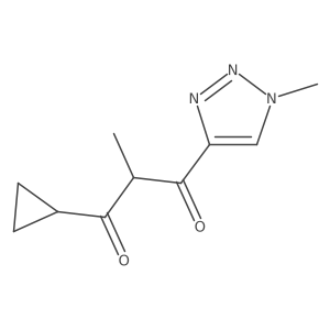 1-cyclopropyl-2-methyl-3-(1-methyl-1H-1,2,3-triazol-4-yl)propane-1,3-dione Structure