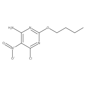 2-Butoxy-6-chloro-5-nitropyrimidin-4-amine Structure