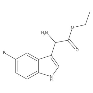 ethyl 2-amino-2-(5-fluoro-1H-indol-3-yl)acetate Structure