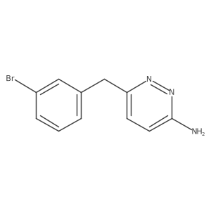 6-(3-Bromobenzyl)pyridazin-3-amine Structure