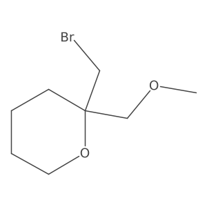 2-(Bromomethyl)-2-(methoxymethyl)oxane Structure