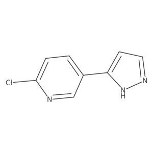 2-Chloro-5-(1H-pyrazol-3-yl)pyridine Structure