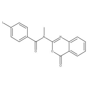 4-Iodo-N-methyl-N-(4-oxo-4H-3,1-benzoxazin-2-yl)benzamide Structure