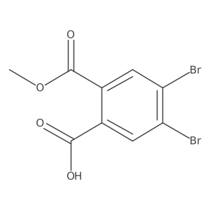 4,5-Dibromo-2-(methoxycarbonyl)benzoic acid结构式