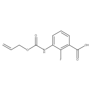 2-Fluoro-3-{[(prop-2-en-1-yloxy)carbonyl]amino}benzoic acid Structure