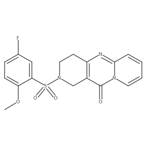 2-((5-fluoro-2-methoxyphenyl)sulfonyl)-3,4-dihydro-1H-dipyrido[1,2-a:4',3'-d]pyrimidin-11(2H)-one结构式