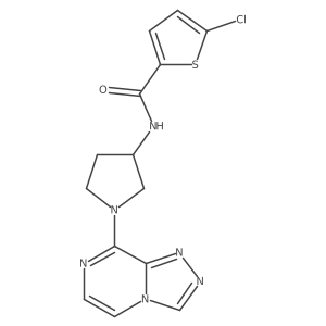 N-(1-([1,2,4]triazolo[4,3-a]pyrazin-8-yl)pyrrolidin-3-yl)-5-chlorothiophene-2-carboxamide Structure