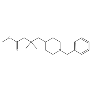 Methyl 4-(1-benzylpiperidin-4-yl)-3,3-dimethylbutanoate Structure