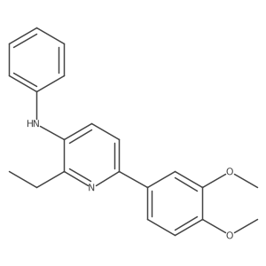 2-Ethyl-6-(3,4-dimethoxyphenyl)-3-phenylamino-pyridine Structure