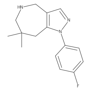 1-(4-Fluorophenyl)-7,7-dimethyl-1H,4H,5H,6H,7H,8H-pyrazolo[4,3-c]azepine Structure