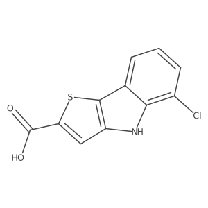 4H-Thieno[3,2-b]indole-2-carboxylic acid, 5-chloro-结构式