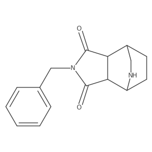 (3AS,4S,7R,7aS)-2-benzylhexahydro-1H-4,7-(epiminomethano)isoindole-1,3(2H)-dione Structure