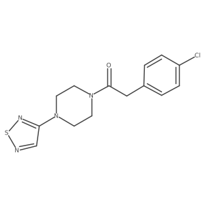 2-(4-Chlorophenyl)-1-[4-(1,2,5-thiadiazol-3-yl)piperazin-1-yl]ethan-1-one Structure