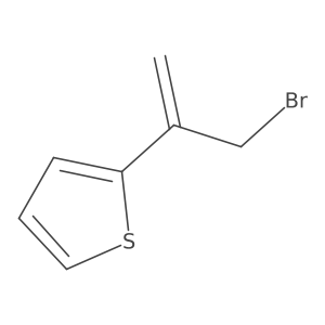 2-(3-Bromoprop-1-en-2-yl)thiophene结构式