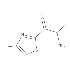 (2S)-2-amino-1-(4-methyl-1,3-thiazol-2-yl)propan-1-one结构式