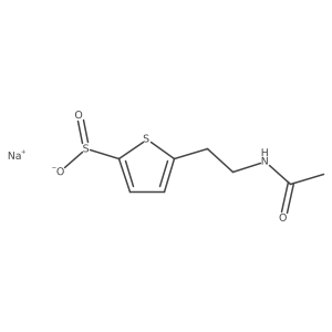 Sodium 5-(2-acetamidoethyl)thiophene-2-sulfinate Structure